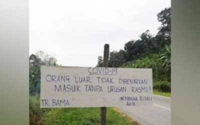 Ini cara masyarakat luar bandar Sarawak halang penularan wabak COVID-19