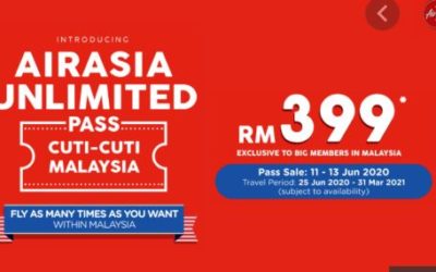 Bagaimana cara untuk membeli pas tanpa had AirAsia bernilai RM399?