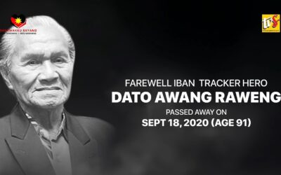 Wira perang Iban, Datuk Awang Raweng selamat dikebumikan di Memorial Pahlawan